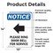 Signmission Please Ring Door Bell Sign With Symbol, 10 in W x Rectangle, Vinyl Decal OS-2PACK-NS-D-1014-V-17582 - alternate 2